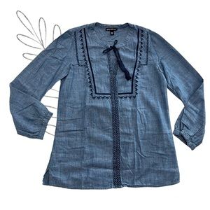 XXS. J.Crew Embroidered Top